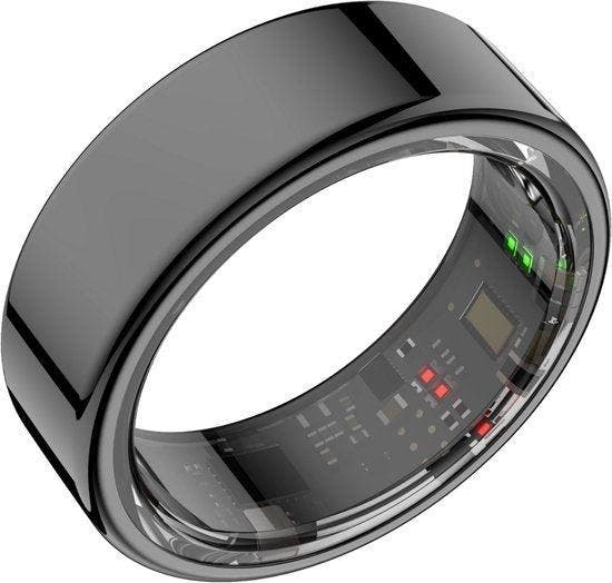 2dekans | Focus® S1 Smart Ring - Zwart - Maat 9 - Hartslag -, Sport en Fitness, Hartslagmeters, Zo goed als nieuw, Ophalen of Verzenden