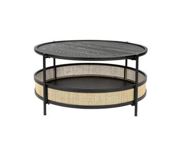 Salontafel Makoto | Zwart, Huis en Inrichting, Tafels | Salontafels, Ophalen of Verzenden, Nieuw