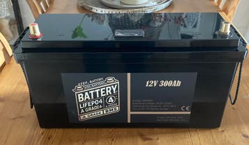 Accu 12V 300Ah Krachtige LiFePO4 Lithium Accu Met Bluetooth, Ophalen of Verzenden, Nieuw