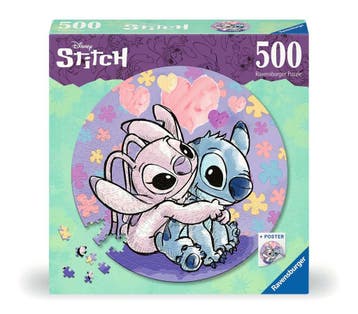Stitch - 500 stukjes ronde puzzel, Ophalen of Verzenden, Nieuw