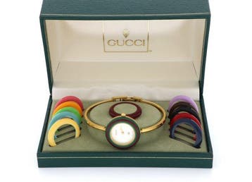 Gucci - Change Bezel Bangle Watch - Zonder minimumprijs -, Sieraden, Tassen en Uiterlijk, Horloges | Heren, Nieuw