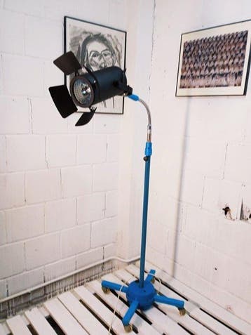 Gebogen vloerlamp - Metaal, Plastic