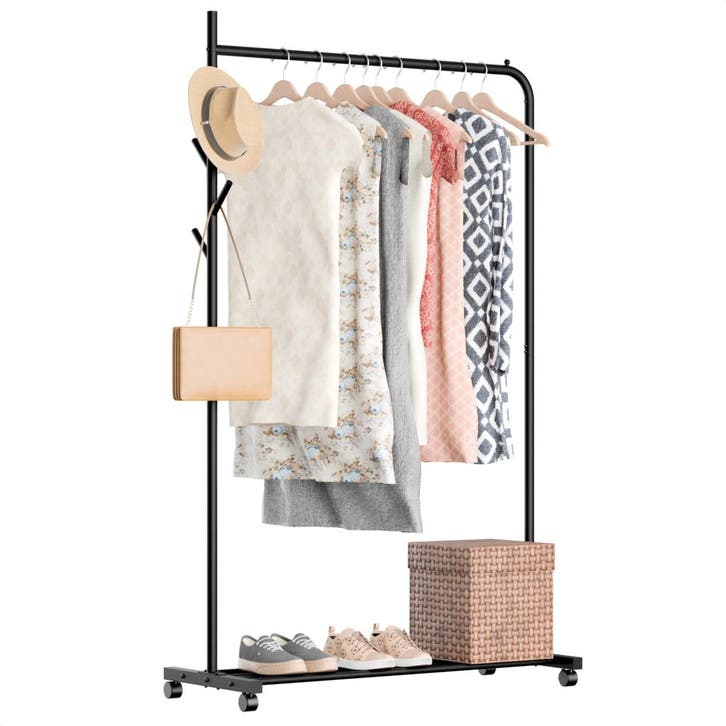 Avalo Kledingrek op wielen zwart, Kleding | Dames, Kledingrekken, Nieuw, Verzenden