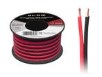 Luidsprekerkabel 2 x 1.50 mm zwart/rood op rol 10 meter, Ophalen of Verzenden, Nieuw