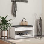 vidaXL Halbank Wit 83 x 38 x 45 cm Geïndustrialiseerd hout, Verzenden, Nieuw