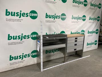 Aluca aluminium bedrijfswageninrichting gebruikt (nr 2220), Ophalen of Verzenden