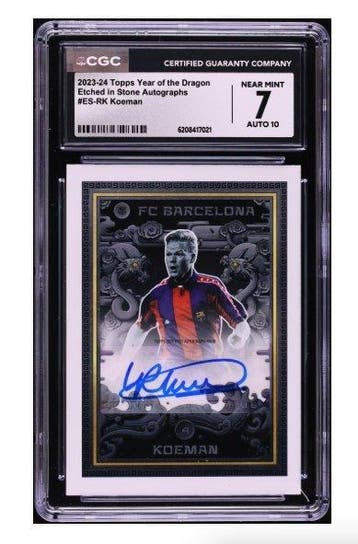 2023 Topps Ronald Koeman #ES-RK - Autograph - Limited, Nieuw