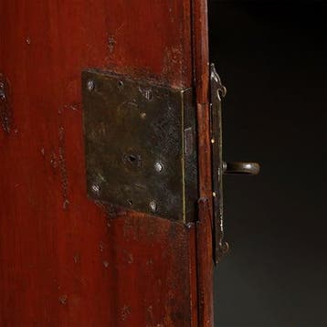 Hollands Koloniaal Tafelkastje ingericht als bar met brons b, Antiek en Kunst, Ophalen of Verzenden
