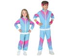 80s Disco Trainingspak Kind Blauw, Ophalen of Verzenden, Nieuw