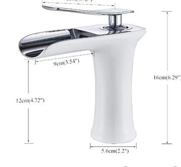 Enkele Hendel Badkamerkraan Waterval Messing Zilver, Verzenden, Nieuw