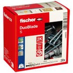 Gipsplaatplug met schroef | Fischer DuoBlade | 20 stuks, Verzenden, Nieuw
