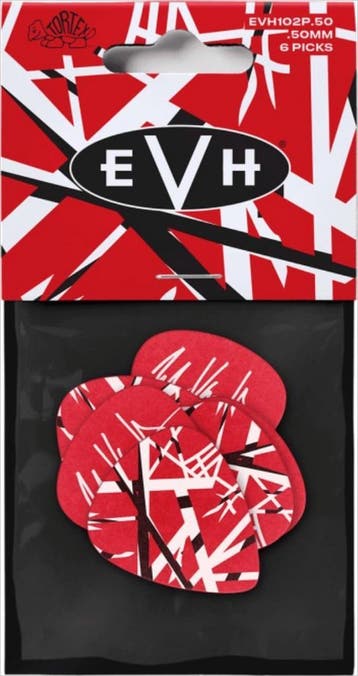 Jim Dunlop Eddie Van Halen Frankenstein plectrum 0.50 mm, Muziek en Instrumenten, Ophalen of Verzenden, Nieuw, Elektrische gitaar