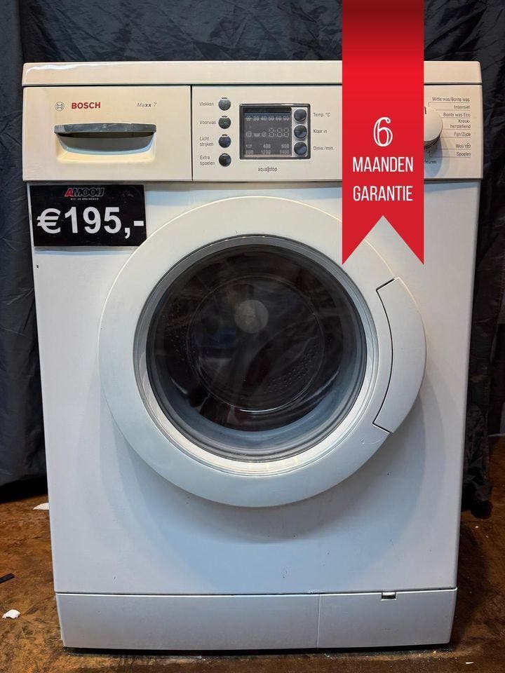 Tweedehands Bosch wasmachine met garantie, Witgoed en Apparatuur, Wasmachines, 85 tot 90 cm, 1200 tot 1600 toeren, 6 tot 8 kg