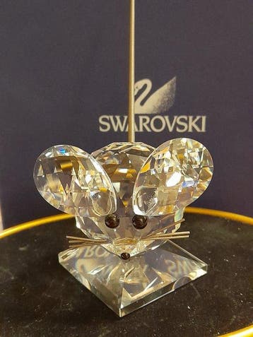 Swarovski - Beeldje - Mouse middle - Flat ears - 010025 -