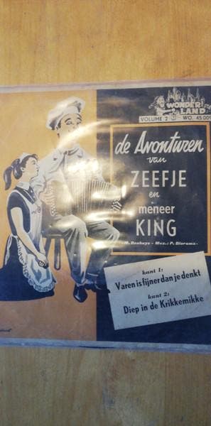 vinyl single 7 inch - Mies Bouhuys - De Avonturen van Zee..., Verzenden, Zo goed als nieuw, 7 inch, Nederlandstalig