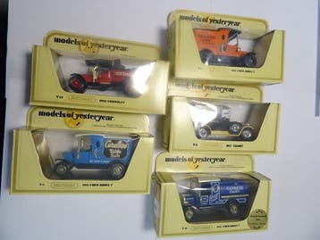 Matchbox - Modelauto (5) - Models of Yesterday - 5 zo goed, Nieuw