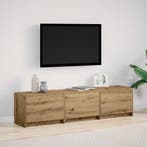 vidaXL TV-kast met LED Artisan Eiken 165 x 34 x 40 cm, Minder dan 50 cm, Verzenden, Nieuw, Minder dan 100 cm