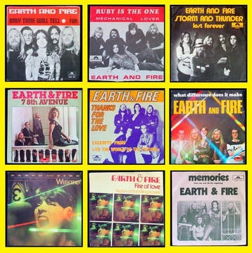 Earth and Fire - Lot of 9x original singles w/picture, Nieuw in verpakking