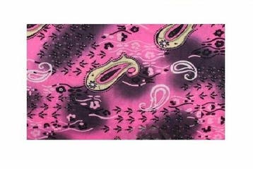 Haarband Multifunctioneel 45x25cm - Paisley Patroon - Roze, Nieuw
