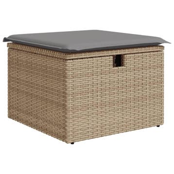 Poly Rattan Kruk 55x55cm | Tweedekansje | OP=OP, Ophalen of Verzenden, Zo goed als nieuw, Rotan