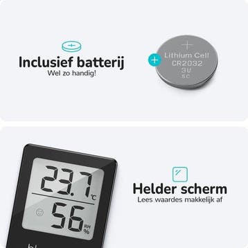 2dekans | Bloomfold Hygrometer - Luchtvochtigheidsmeter -, Ophalen of Verzenden, Zo goed als nieuw