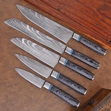Hekito - Keukenmes - Kitchen knife set - Exclusieve Vintage