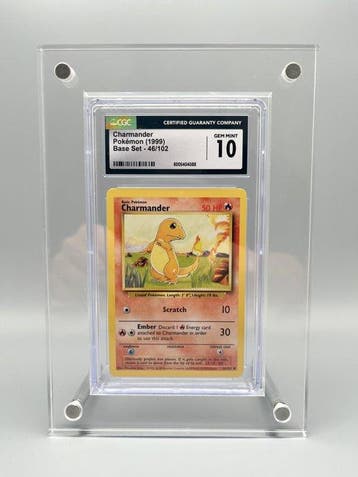 Pokémon Graded card - Charmander - CGC 10 - WOTC, Hobby en Vrije tijd, Nieuw