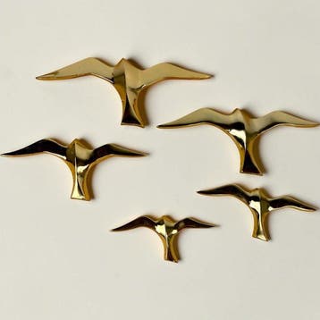Wanddecoratie - Midden twintigste eeuw - Vijf vogels samen