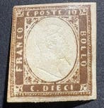 Italiaanse oude staten - Sardinië - Sardinië 1858 10 cent, Gestempeld