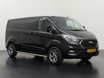 Ford Transit Custom 2.0TDCI 170PK Lang Dubbele Cabine Limite, Stof, Euro 6, Zwart, Overige kleuren