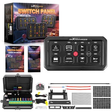 Panel 8 Switches voor Pickup Truck Offroad 4x4 12V-24V Bl..., Verzenden, Nieuw, Universele onderdelen