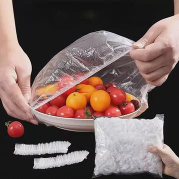 Wegwerp Voedselhoezen - Elastische Plastic Zakjes voor Beker, Verzenden, Nieuw