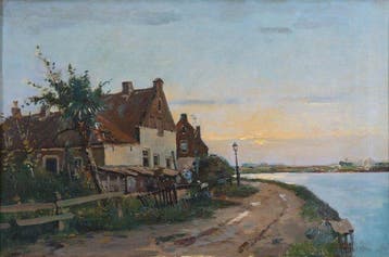 Wilhelm Alexander Knip (1883 - 1967) - Op de dijk
