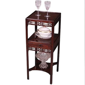 Etagiere nachtkastje Engelse bedside tabel of nightstand in, Antiek en Kunst, Ophalen of Verzenden