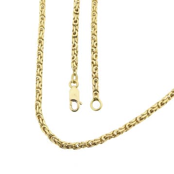 Gouden koningsschakel ketting, Sieraden, Tassen en Uiterlijk, Ophalen of Verzenden, Gebruikt, Goud, Goud