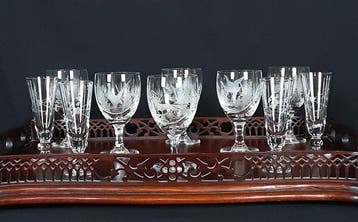 Ges. Gesch - Josephinen Hütte - Drinkservies (10) - Kristal