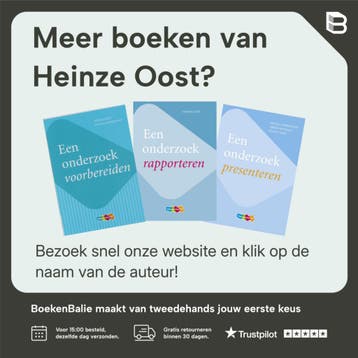 Een onderzoek uitvoeren - Heinze Oost 9789006978148, Verzenden, Gelezen, Heinze Oost