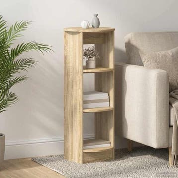 vidaXL Bijzetkast Sonoma Eiken 40 x 40 x 100 cm, Minder dan 50 cm, Verzenden, 100 tot 150 cm, Nieuw