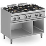 Gasfornuis op kast met 4 branders MBMItaly, Verzenden, Nieuw in verpakking, Fornuis, Frituur en Grillen