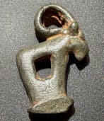Oud-Grieks Brons Extreem zeldzame zoomorfe figurine-amulet
