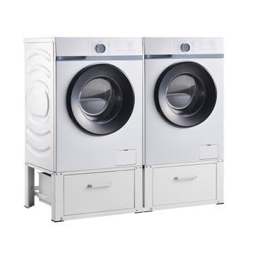 [en.casa] Wasmachine sokkel dubbel Heyen verhoger met lades, Verzenden, Nieuw
