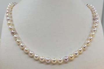 Halsketting 7×7,5 mm Multi gouden en zilveren Akoya parels, Sieraden, Tassen en Uiterlijk, Nieuw