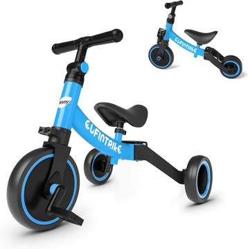 Loopfiets - Verstelbaar - Driewieler - Blauw - Besrey, Verzenden, Zo goed als nieuw