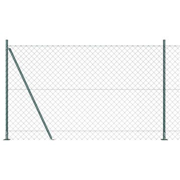 vidaXL gaashek met betonnen voetstuk 10 x 1,5 m PVC-Coated, Verzenden, Nieuw, IJzer