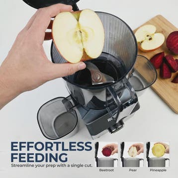 ROUNY Slow Juicer met Extra Brede Vulopening (130mm) en Eenv, Verzenden, Nieuw