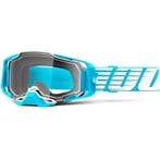 Crossbril 100% Armega - Licht Blauw / Heldere Lens, Motoren, Verzenden, Nieuw met kaartje, Motorcrosskleding, 100%