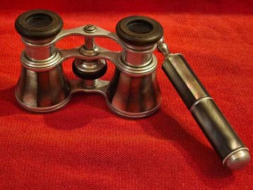 Zoom binoculars - Theaterglas mit Lorgnette - 1850-1900 -