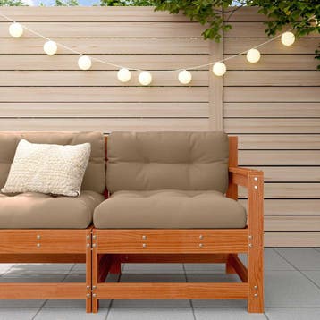 vidaXL Tuin hoekbank Massief grenenhout Wasbruin, Tuin en Terras, Verzenden, Nieuw