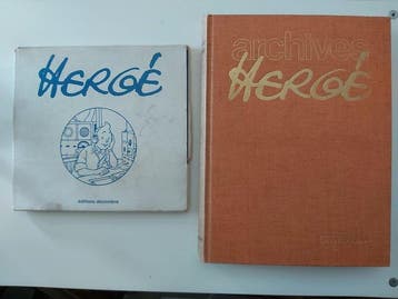 Tintin - Archives Hergé T1 + Hergé le livre + cassette - 2, Boeken, Nieuw