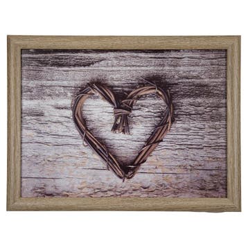 schootkussen hart twijg 43cm, Verzenden, Nieuw